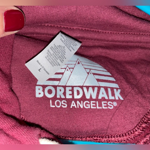 Sex, Drugs & Lobster Rolls Women’s Maroon Large Hoodie - Picture 4 of 4